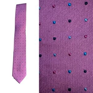 Unck Label-Elegant purple Polka Dot Tie
